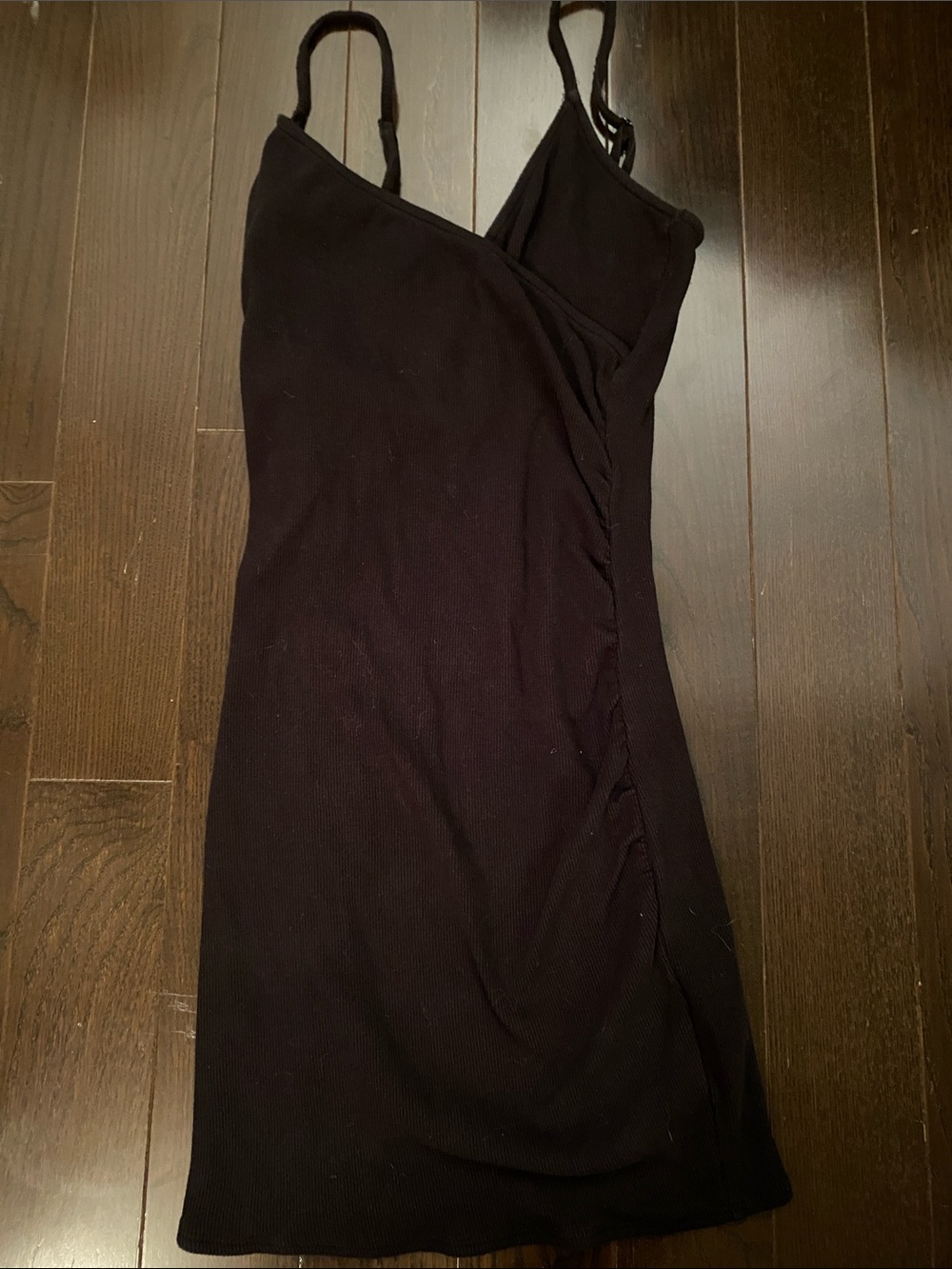 Garage Black Slip Dress with Spaghetti Straps